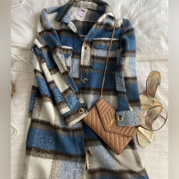 SO long flannel jacket with buttons - Picture 2 of 5